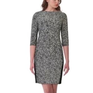 Elegant Black and White Women's Dress